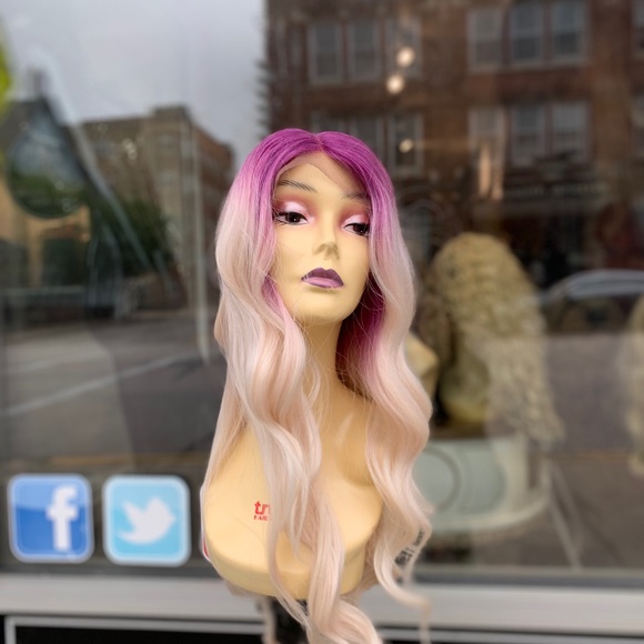 Purple ombré swisslace Lacefront wig 2020